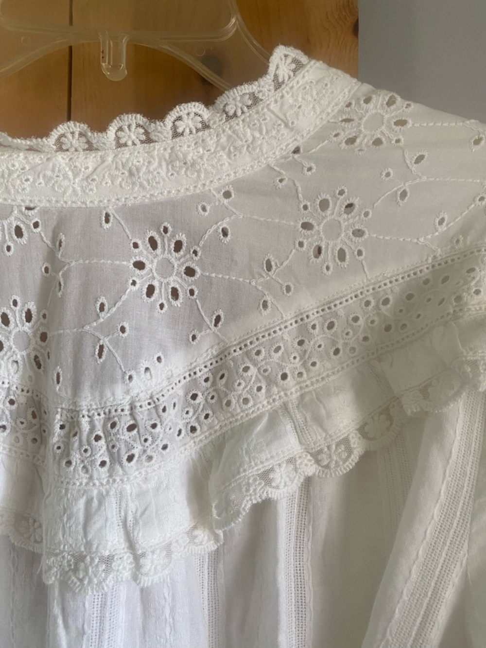 Spell x Free People Whimsy Garden Lace White Eyelet Tie-Waist Mini Dress - Picture 10 of 12